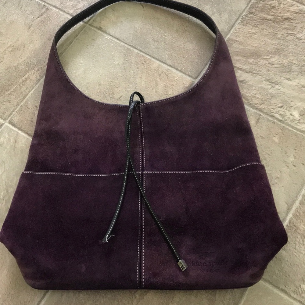 Kate spade purple suede purse WORN